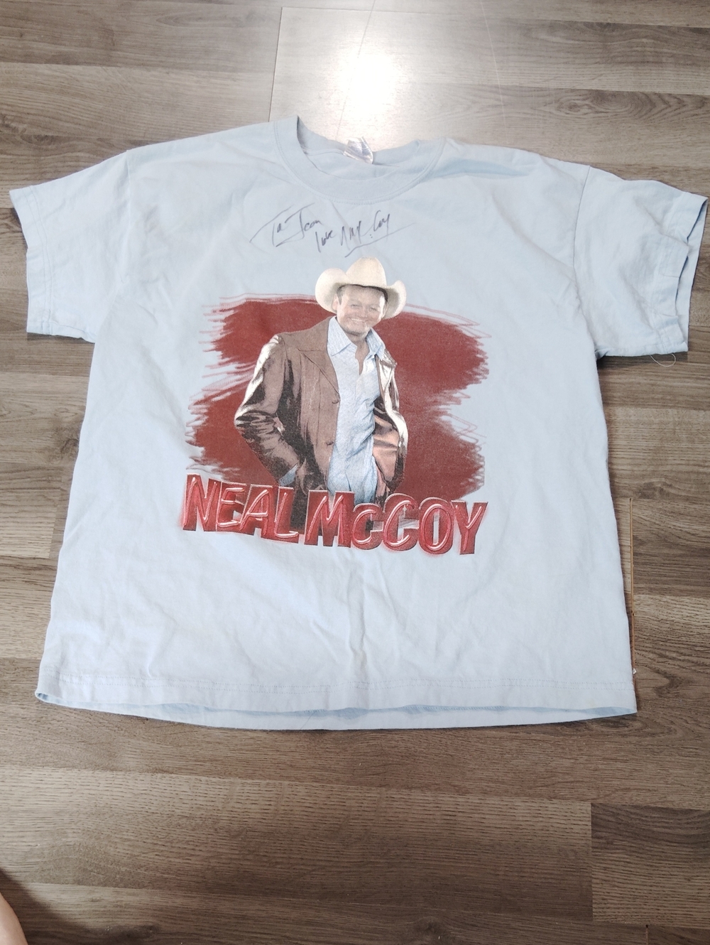 Neal McCoy Men’s Light Blue Graphic T-Shirt